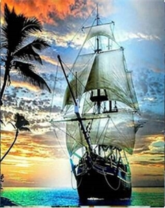 Картина по номерам Молли Парусник 40x50 / HR0171 Molli