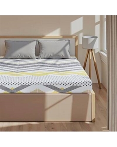 Простыня Этель Gray geometry 10801836 на резинке