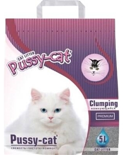Наполнитель для туалета Pussy-cat Premium с ароматом лаванды / PUS011