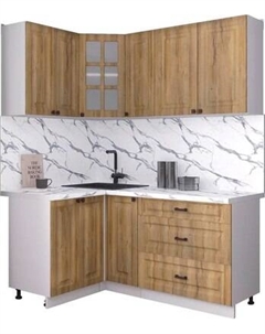 Кухонный гарнитур Интерлиния Мила Деко 1.2x1.7