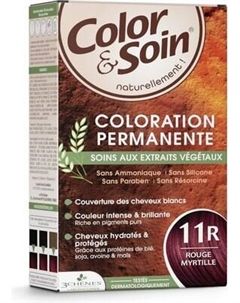 Крем-краска для волос Les 3 Chenes Color&Soin тон 11R чернично-красный Les 3 chenes