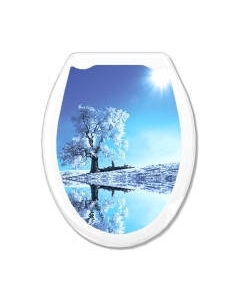 Сиденье для унитаза Еврокомфорт Белое дерево 104-406-00