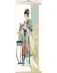 Картина по номерам Молли Японская гейша 35x88 / HRP0005 Molli