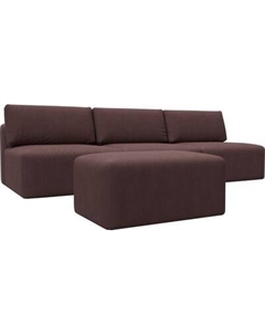 Комплект мягкой мебели Лига Диванов Лига-060 НПБ Лонг с пуфом / 129484 Лига диванов