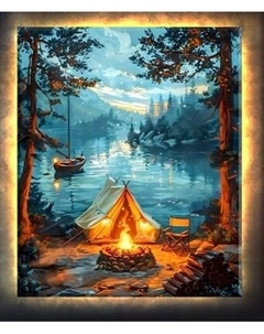 Картина по номерам Молли У костра 40x50 / LHR0022 Molli