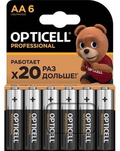 Комплект батареек Opticell Professional AA 5052003