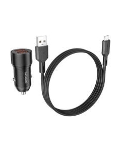 Зарядное устройство автомобильное Borofone BZ19 с кабелем Micro