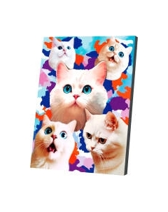 Картина по номерам Школа талантов Белые котята / 9898604