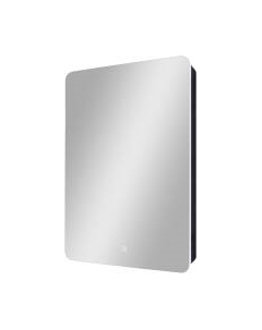 Шкаф с зеркалом для ванной Континент Eltoro Black Led 56x86 L