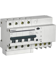 Дифференциальный автомат Generica АД14 4Р 63А 300мА / MAD15-4-063-C-300