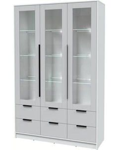 Шкаф с витриной Интерлиния Концепт КТ-ШВ3 с подсветкой