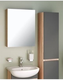 Шкаф с зеркалом для ванной Runo Лада 50
