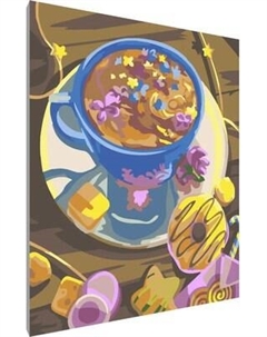 Картина по номерам PaintLine Цветочное чаепитие / PL-00015 Paintline