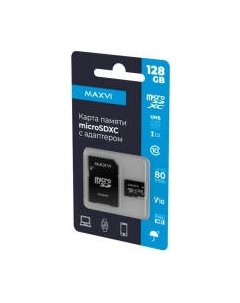 Карта памяти Maxvi microSDXC 128GB Class 10 UHS-I (1)