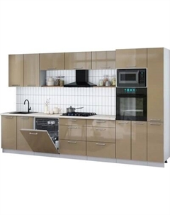Кухонный гарнитур Интерлиния Мила Gloss 3.5-ПМ1