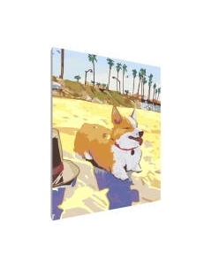 Картина по номерам PaintLine Корги на пляже Paintline