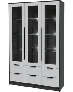 Шкаф с витриной Интерлиния Концепт КТ-ШВ3 с подсветкой