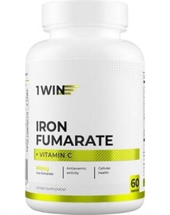 Витаминно-минеральный комплекс 1WIN Железо Фумарат + витамин С 1win