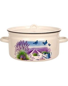 Кастрюля Лысьвенские эмали Лето в Провансе С-1620/4 ЖмЭК