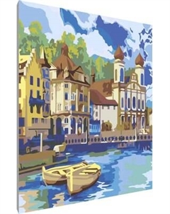 Картина по номерам PaintLine Прибрежный город / PL-00032 Paintline