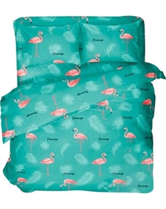 Комплект постельного белья Блакiт Фламинго 1.5сп 70х70 41241/0 545307/457924 К