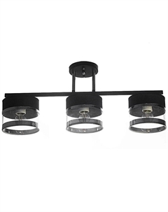 Светильник подвесной (М) НПБ 02-3х40-101 N5395/3 черный/хром (3*60Вт, Е27) Aitin-pro