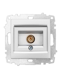 Zena/Vega серебро Розетка TV (без рамки) 609-011000-246 El-bi