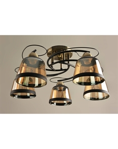 Светильник подвесной (М) BL-7605/5 AB+BK 5х40Вт Е27 Mirastyle