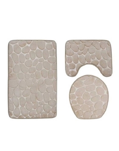 Комплект ковриков для ванной ILLU Розовая дымка (полиэстер) xb24102147 Illu