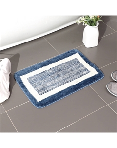 Коврик для ванной ILLU 48x78 глубокий синий (полиэстер, ТПР) xb24102130-1 Illu