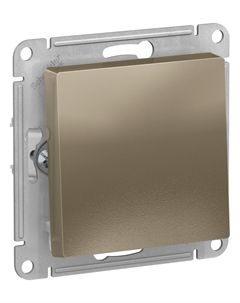 ATLASDESIGN шампань Выключатель 1-кл. с самовозвр. (без рамки) ATN000515 Schneider electric