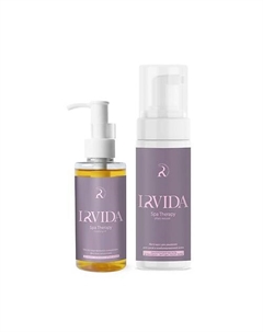 Набор уходовой косметики для умывания для сухой и чувствительной кожи 2в1 Irvida
