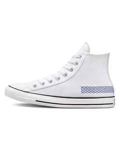 Кроссовки Chuck Taylor All Star High Top Retro Sports Skateboarding Shoes White Blue Converse