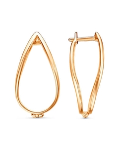 Серьги Приволжский ювелирный завод красная пресня