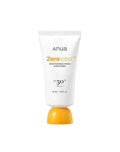 Солнцезащитный увлажняющий крем с гиалуроновой кислотой ZERO-CAST MOISTURIZING FINISH SUNSCREEN 50 Anua