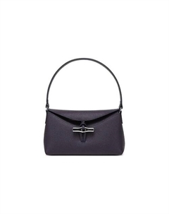 Сумка Roseau Grain Cow Leather Handbag Shoulder Bag Women's Purple Longchamp
