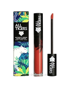 Жидкая губная помада Natural And Vegan Lipstick All tigers
