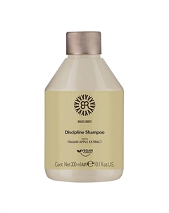 Шампунь разглаживающий для непослушных волос с яблочным экстрактом, веган Discipline 300 Bulbs&roots