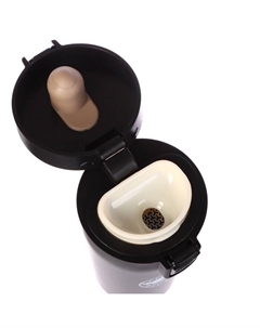 Термокружка Style. Coffee, 380 мл, сохраняет тепло 8 ч, с ситечком, нержавеющая сталь, чёрная Мастер к