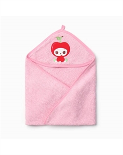 Полотенце-уголок Вишенка 75×95 см, цвет розовый, махра, 100% хлопок Осьминожка
