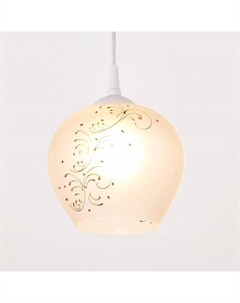 Светильник Ладера "Узор" 1 лампа E27 40Вт белый Bayerlux