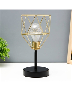 Ночник "Алтер" LED от батареек 3хАА чёрно-золотой 25х12х12 см Risalux