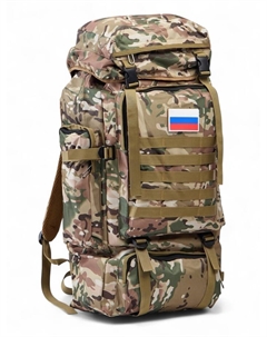 Рюкзак туристический Adventure мужской, 80 л, oxford, камуфляж мультикам Мастер к