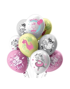 Шар латексный 12" «Верь! Мечтай! Лови удачу!», пастель, 1-сторонний, набор 25 шт., МИКС Бикей