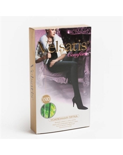 Колготки женские Cotton 350 ден, цвет чёрный (nero), размер 5 Velsatis