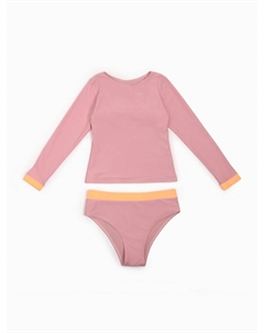 Купальник раздельный с длинными рукавами женский, размер 48, розовый Minaku