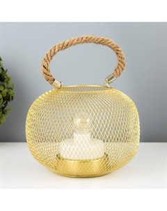 Ночник "Шар" LED от батареек 3хААА золото 16х16х13,5 см Risalux