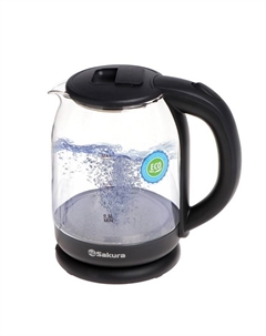 Чайник электрический Sakura SA-2709SPBK, стекло, 1.8 л, 1800 Вт, чёрный Сакура
