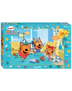 Макси-пазл «Три кота», 24 элемента Степ пазл