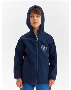 Ветровка с капюшоном детская : SPACE, тёмно-синяя, рост 122 см Minaku